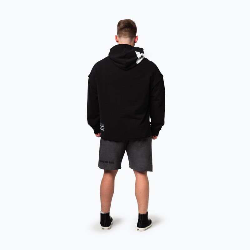 Bluza treningowa męska NEBBIA NO BS Hoodie black 3