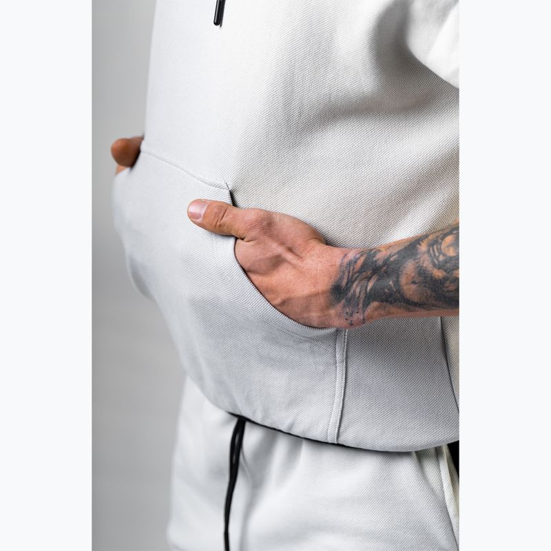 Bluza treningowa męska NEBBIA Hero light grey 4