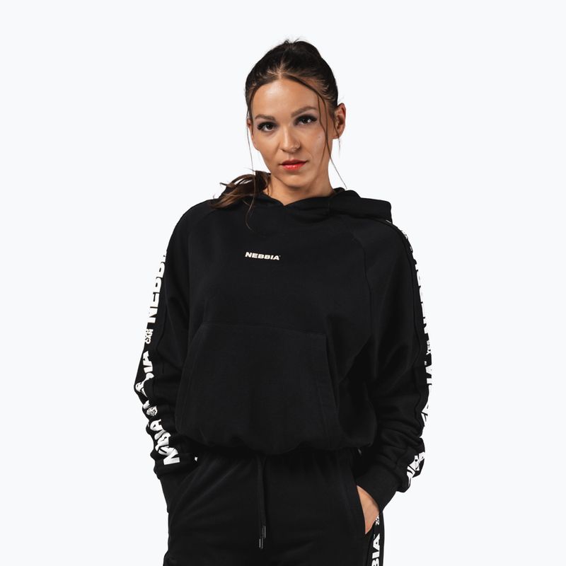 Bluza damska NEBBIA Off-Duty Hoodie black