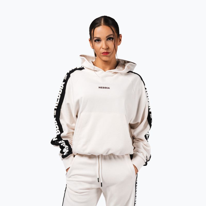 Bluza damska NEBBIA Off-Duty Hoodie cream