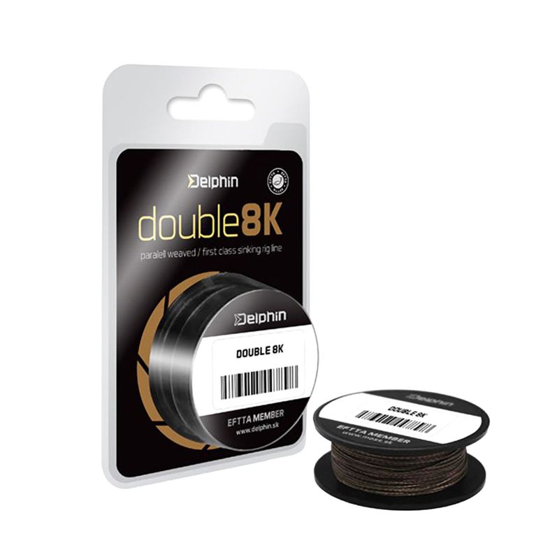 Plecionka Delphin Hookline Double 8K brązowa 500702015