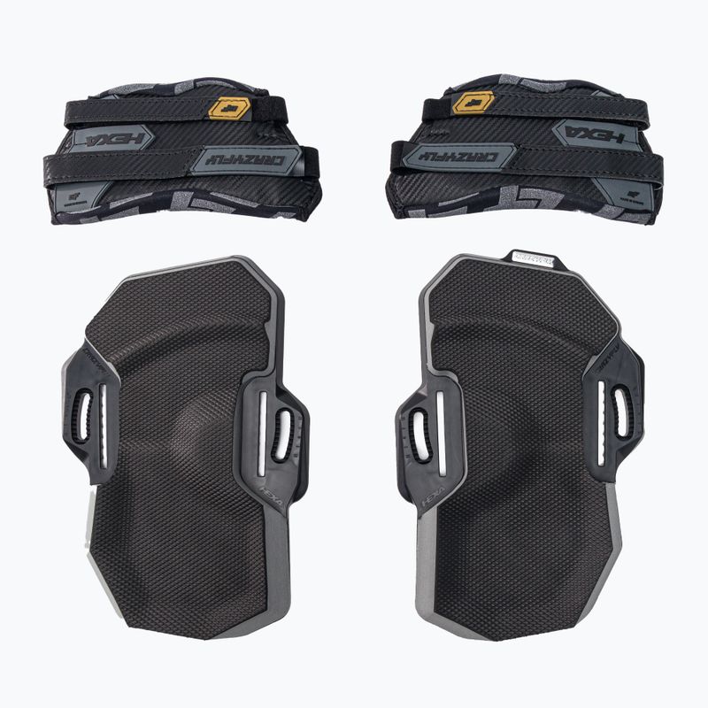 Pady i strapy do kiteboardu CrazyFly Hexa II LTD