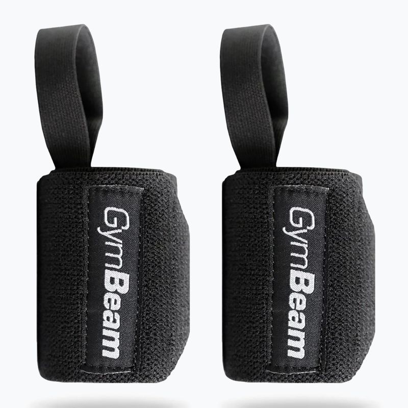 Bandaże na nadgarstki GymBeam Press black 2