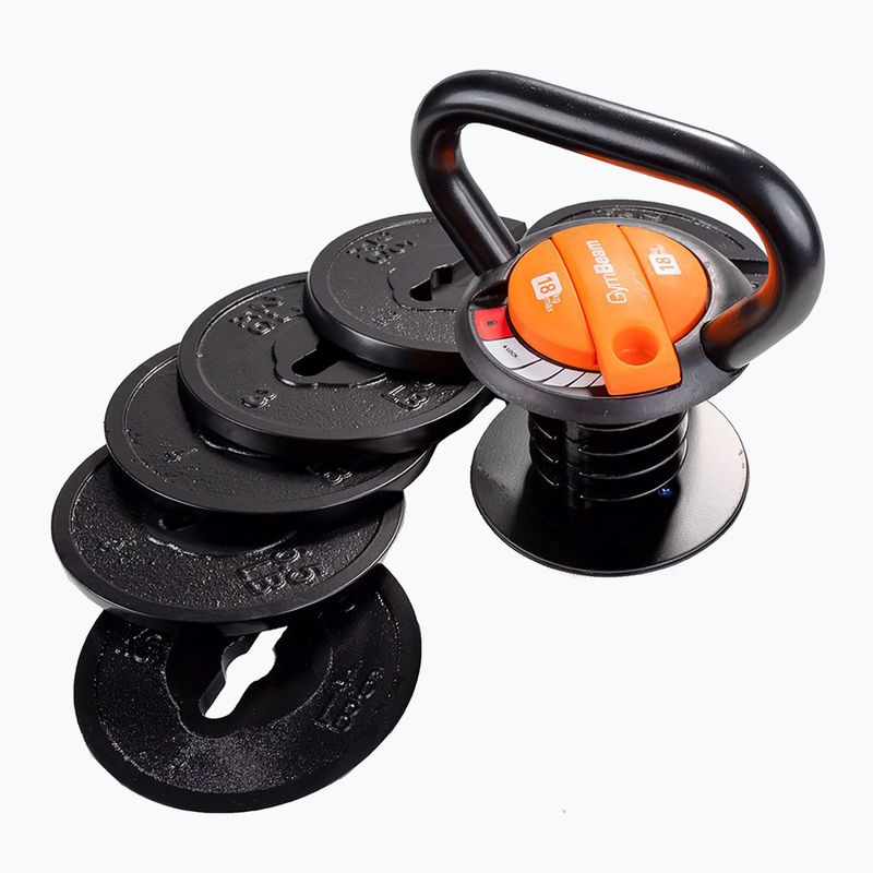 Kettlebell regulowany GymBeam Kettlebell Adjustable 18 kg black 4
