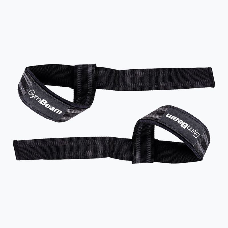 Pasy do podnoszenia ciężarów GymBeam LIFT black/grey