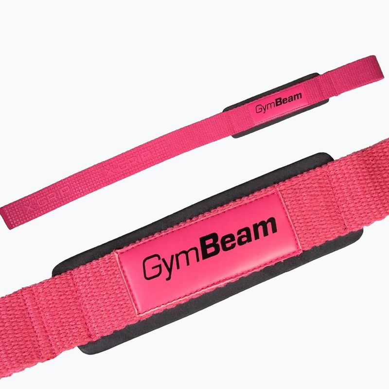 Paski do podnoszenia ciężarów GymBeam X-Grip pink 2