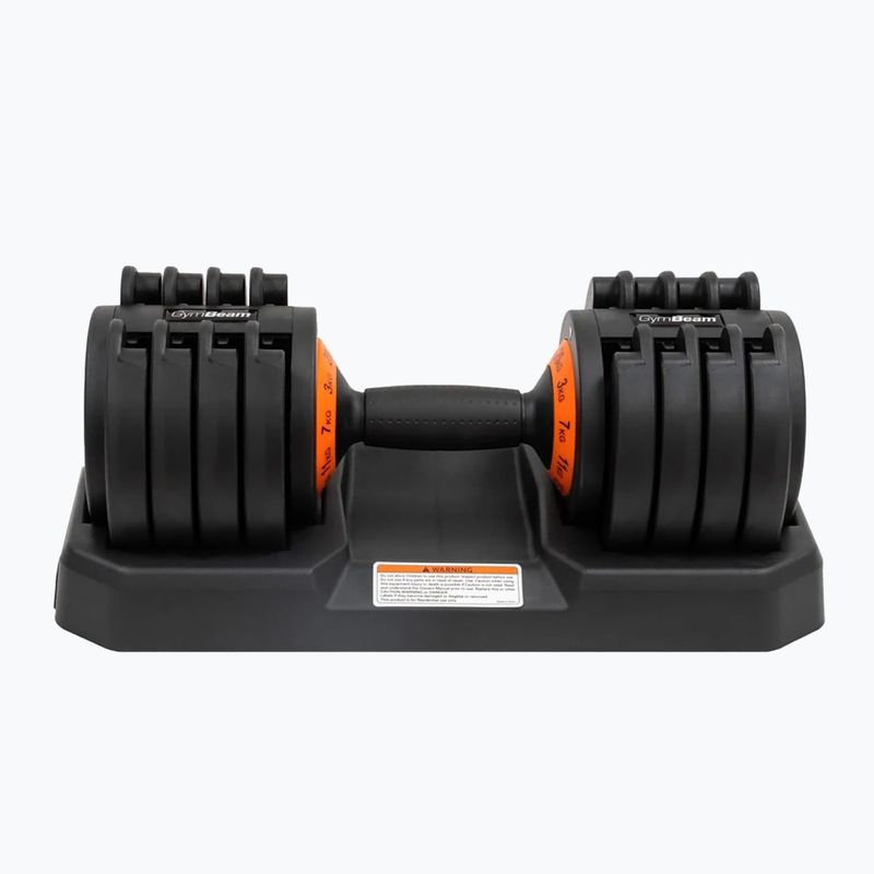Hantel regulowany GymBeam Dumbbell Adjustable 20 kg black