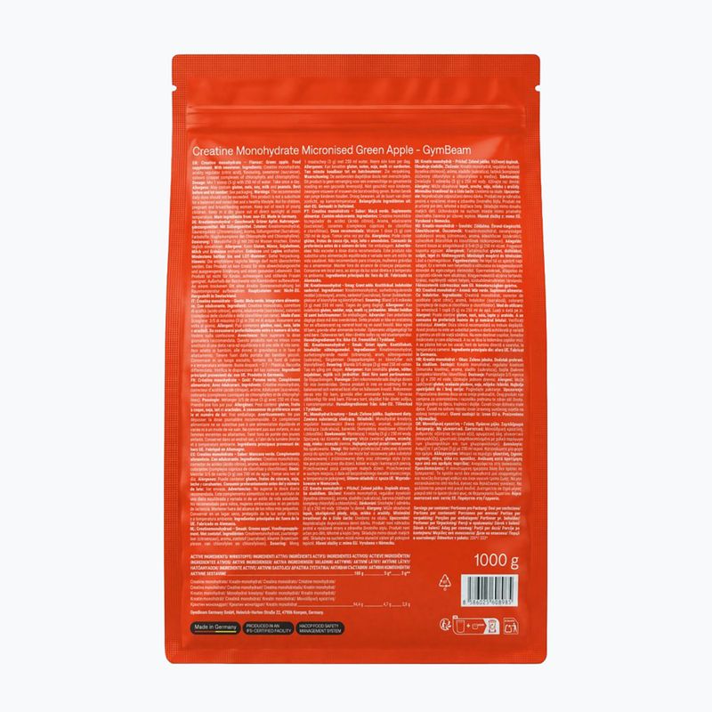 Kreatyna GymBeam 1000 g green apple 2