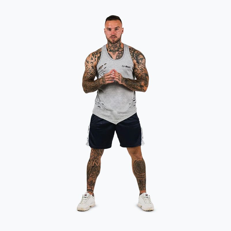 Spodenki męskie GymBeam Vertical navy 2