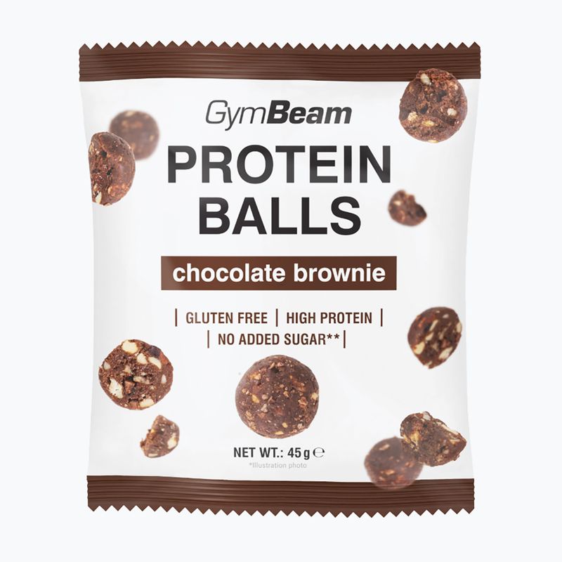 Kulki proteinowe GymBeam Protein Balls 45 g chocolate brownie