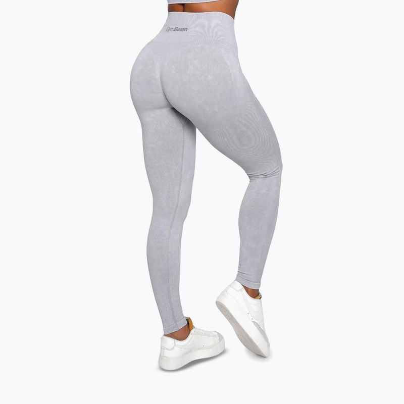 Legginsy treningowe damskie GymBeam Lift grey 3