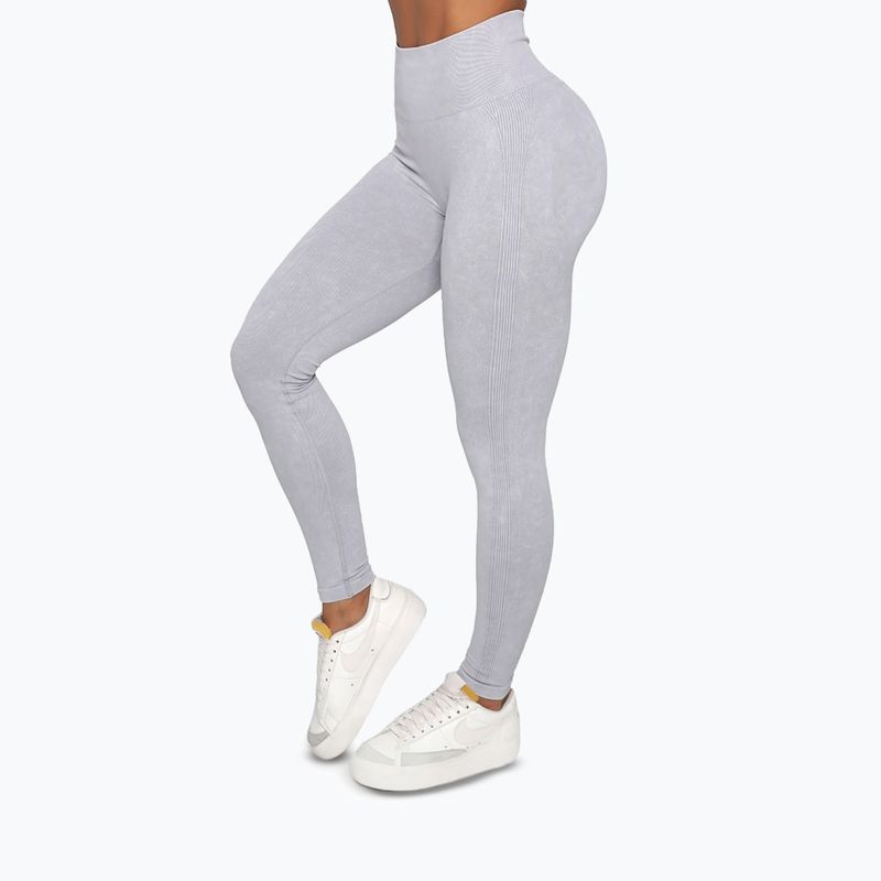 Legginsy treningowe damskie GymBeam Lift grey 4