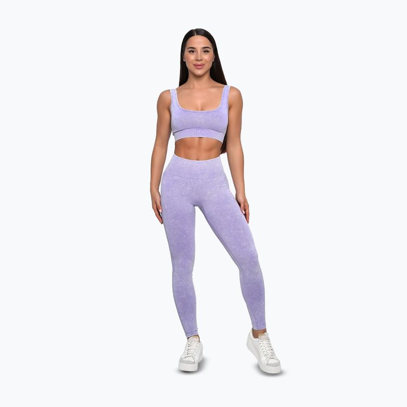 Legginsy treningowe damskie GymBeam Lift violet 2