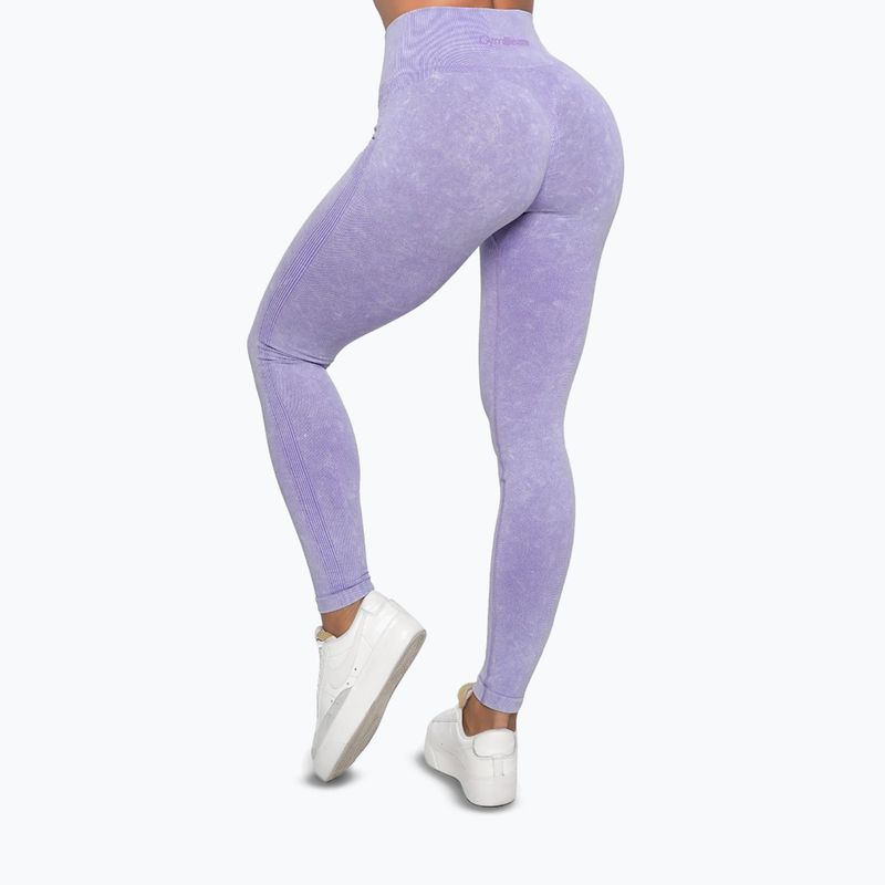 Legginsy treningowe damskie GymBeam Lift violet 3