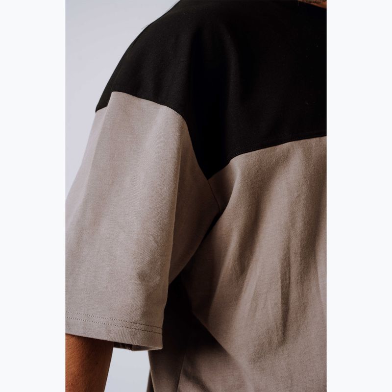 Koszulka treningowa męska NEBBIA Power Oversize light brown ash 7