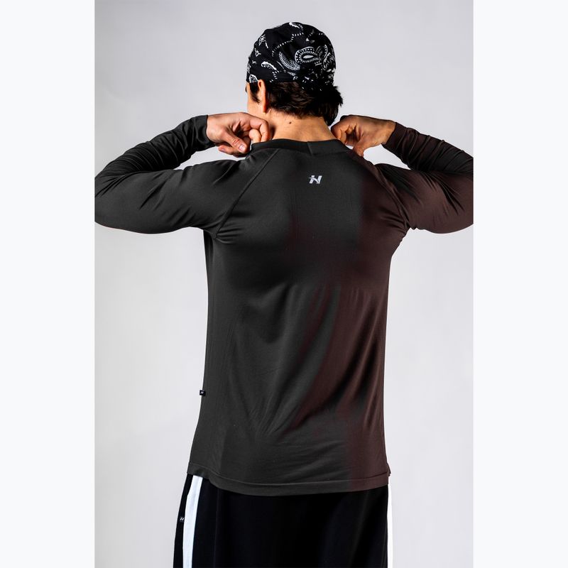 Longsleeve treningowy męski NEBBIA Power black 4