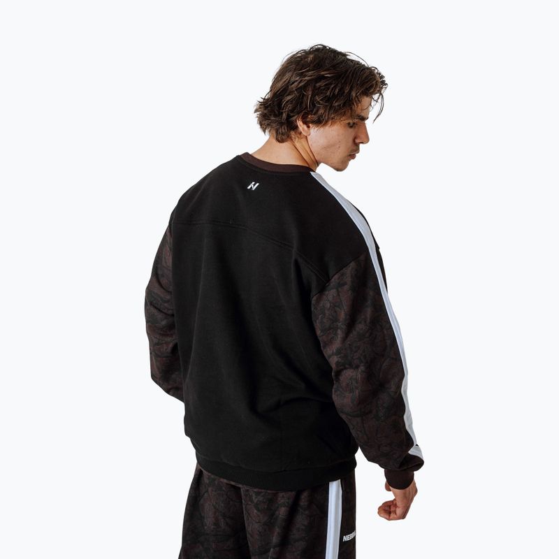 Bluza męska NEBBIA Power FZ dark brown camo 3