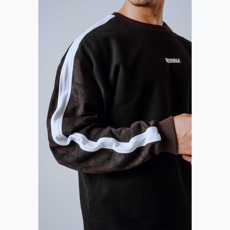 Bluza męska NEBBIA Power FZ dark brown camo 5