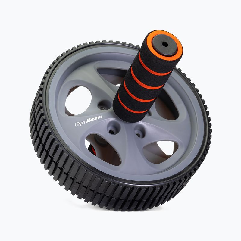 Kółko do ćwiczeń mięśni brzucha GymBeam Ab Wheel black/grey/orange 2