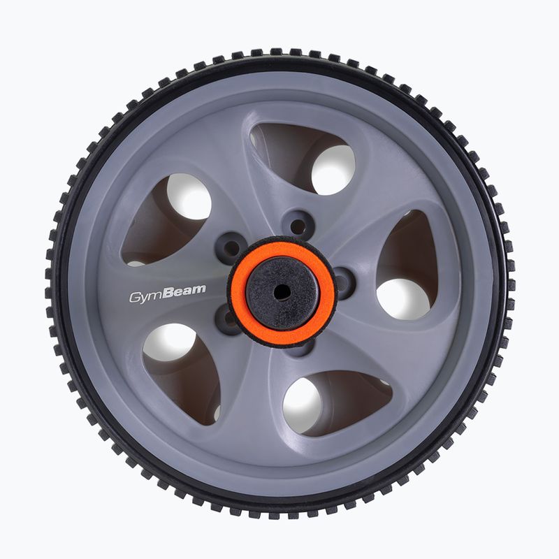 Kółko do ćwiczeń mięśni brzucha GymBeam Ab Wheel black/grey/orange 3