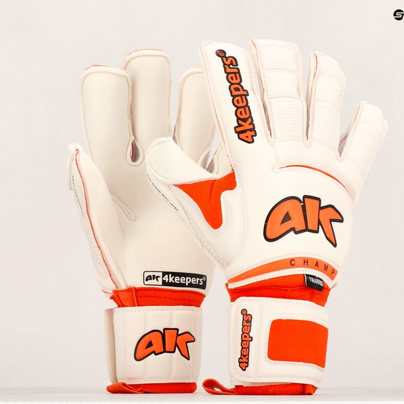 Rękawice bramkarskie 4keepers Champ Training VI RF2G biały 9