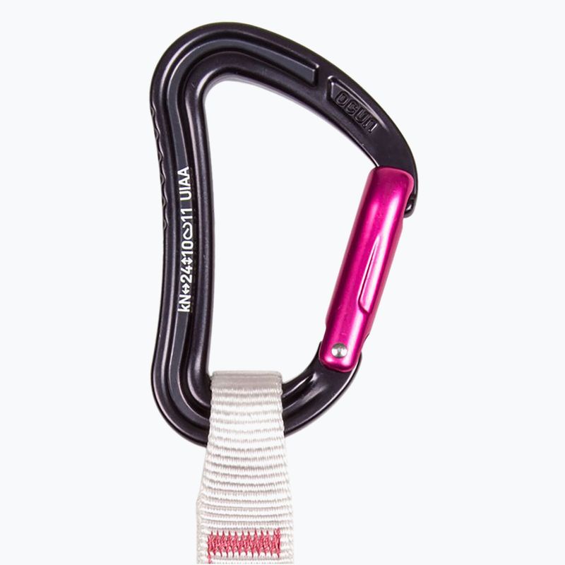 Ekspres wspinaczkowy Ocun Raven QD Zoom PA 12cm 6 szt. pink 3