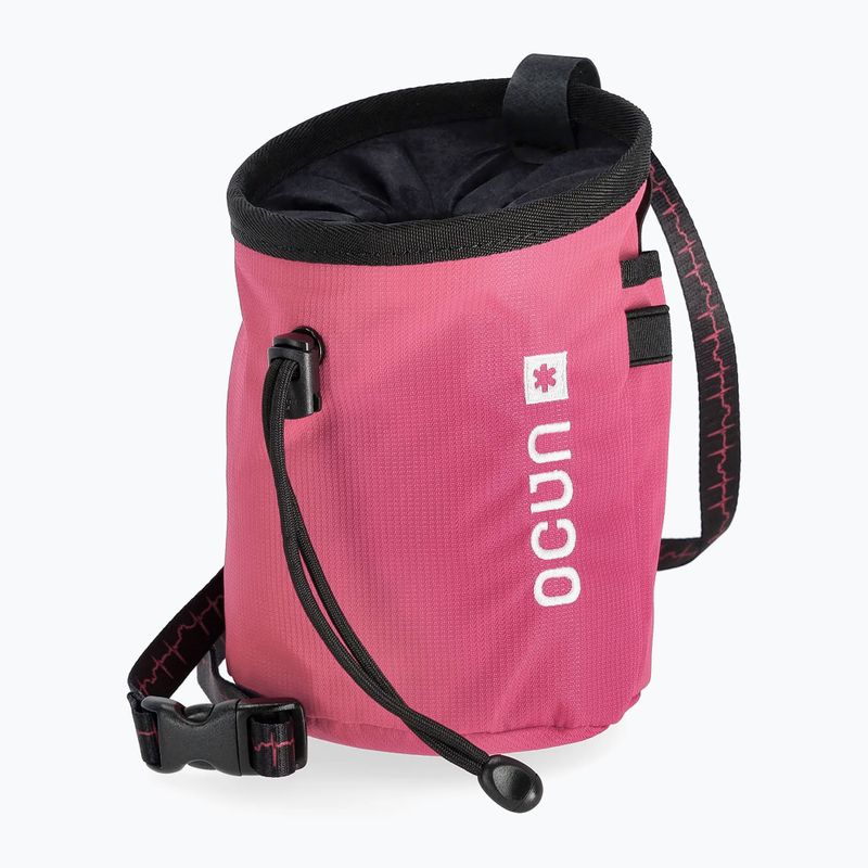 Woreczek na magnezję Ocun Push + pasek biodrowy pink rose