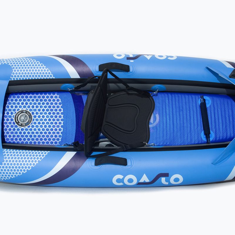 Kajak pompowany wysokociśnieniowy 1-osobowy Coasto Lotus 1 330 cm 5