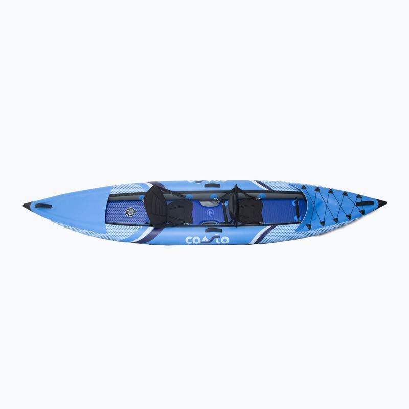 Kajak pompowany wysokociśnieniowy 2-osobowy Coasto Lotus 2 410 cm
