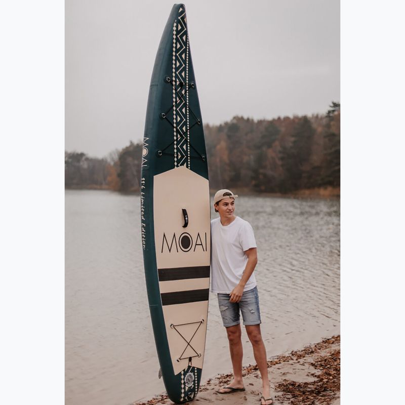 Zestaw deska SUP pompowana MOAI Limited Edition 11'6" green 5