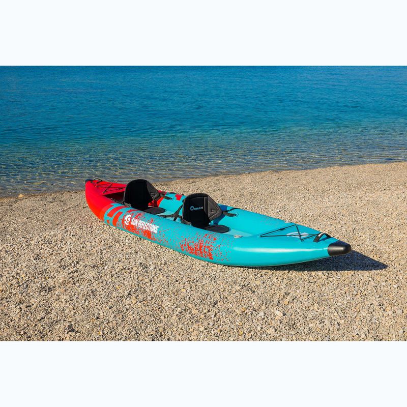 Kajak pompowany 2-osobowy Sun Reflections Tube blue/red 4
