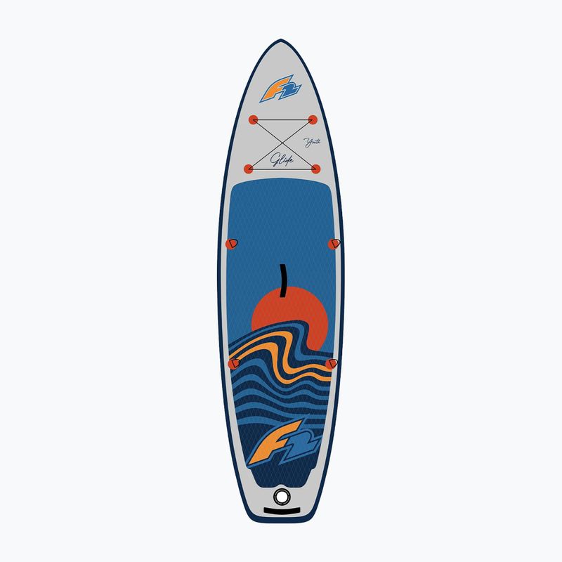 Zestaw deska SUP pompowana dziecięca F2 Glide Windsurf/Wing Youth 10'0" grey 2