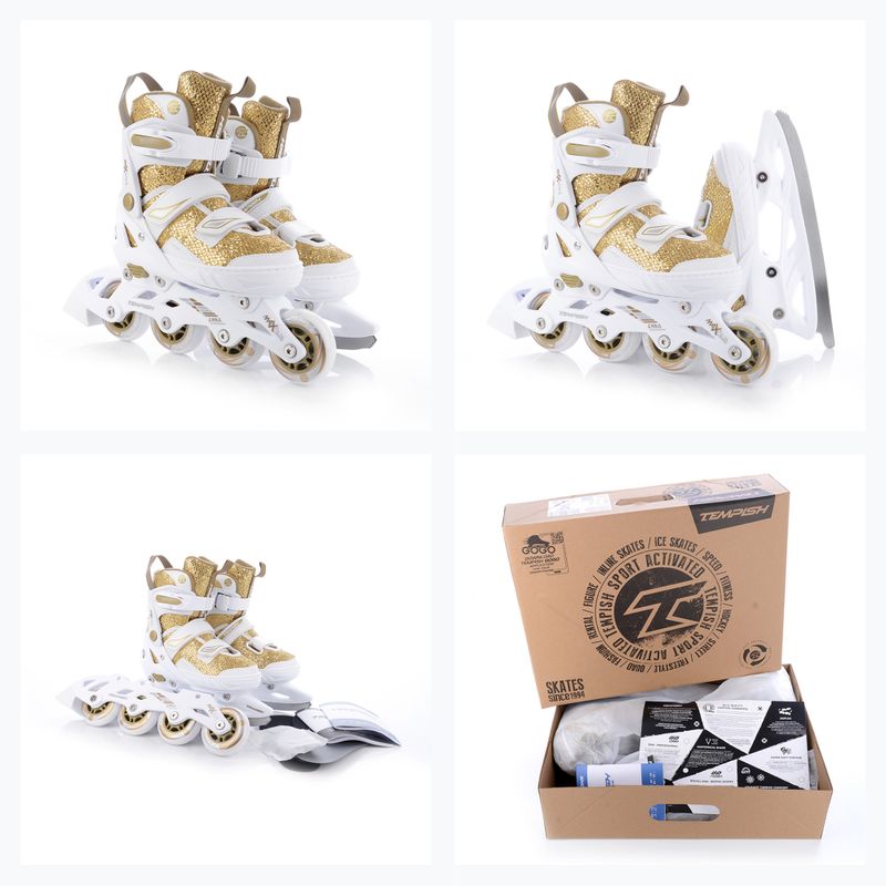 Łyżworolki dziecięce Tempish Enbo Duo Girl Gold gold 13