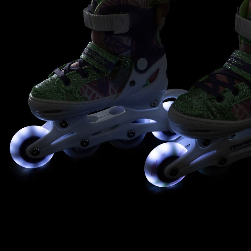 Rolki dziecięce Tempish Bam-Bu Flash white/pink 9