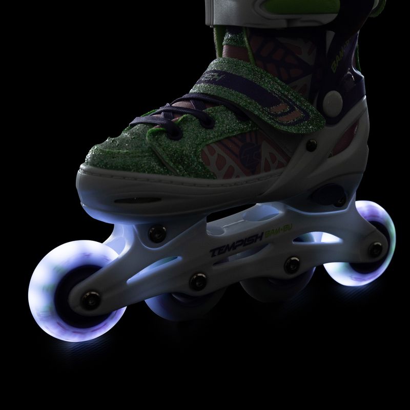 Rolki dziecięce Tempish Bam-Bu Flash white/pink 10