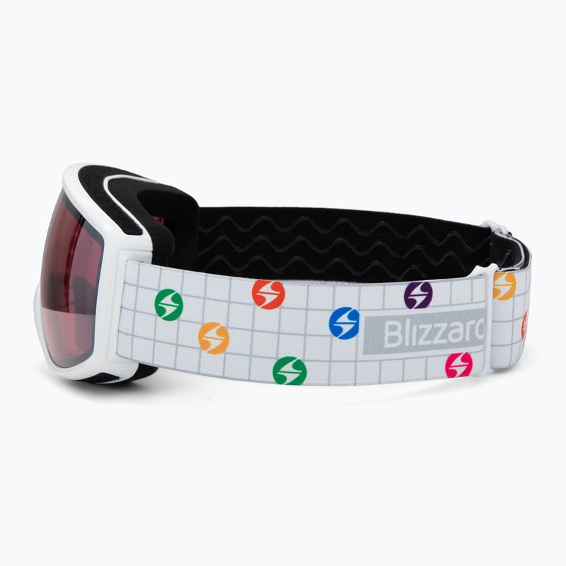 Gogle narciarskie dziecięce Blizzard 963 DAO white shiny/rosa/silver mirror 4