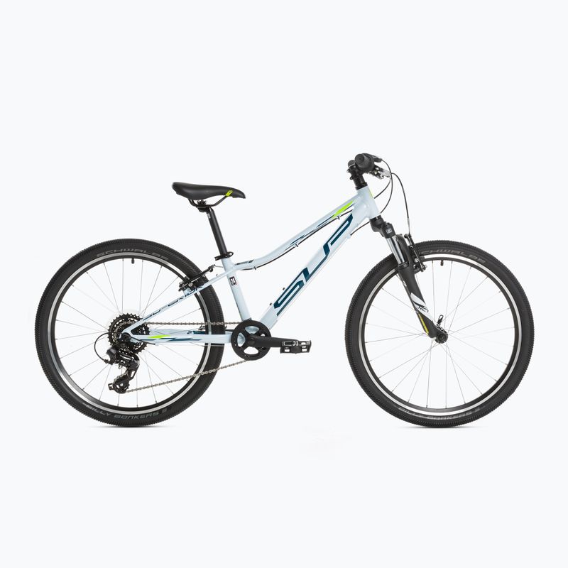 Rower dziecięcy Superior RACER XC 24 gloss white/blue/neonyellow