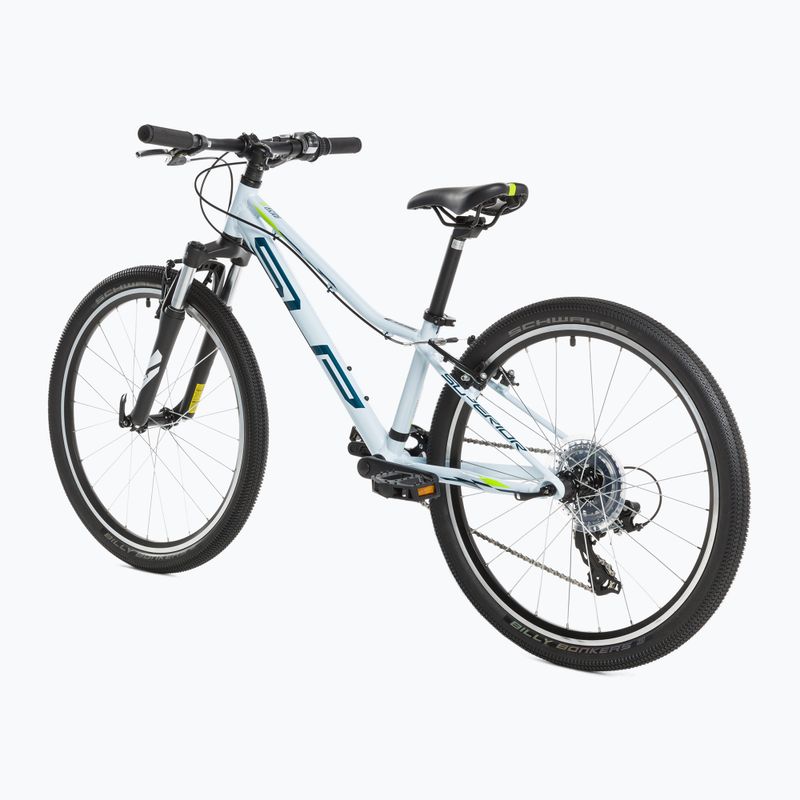 Rower dziecięcy Superior RACER XC 24 gloss white/blue/neonyellow 3