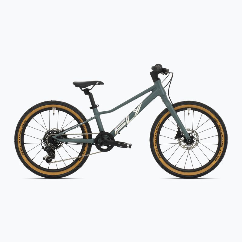 Rower dziecięcy Superior F.L.Y. 20 VB matte trooper green/hologram chrome
