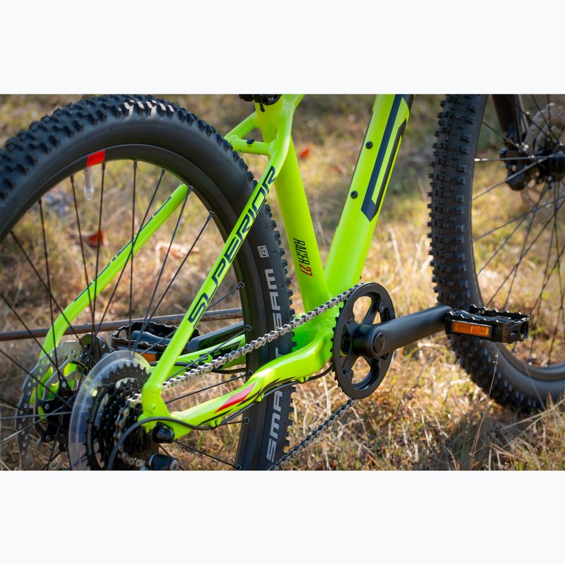 Rower młodzieżowy Superior RACER XC 27 DB matte lime/red 8