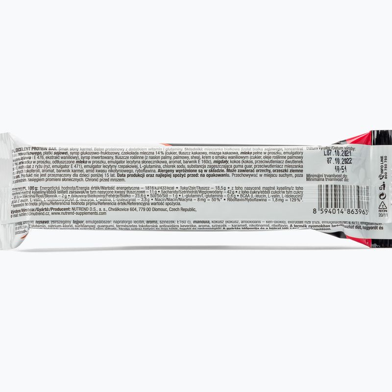 Baton proteinowy Nutrend Excelent Protein Bar Slony Karmel 85 g 2