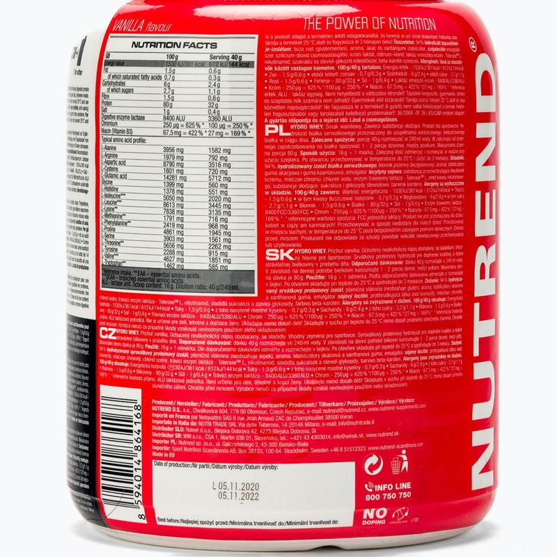 Whey Nutrend Hydro Wanilia 800 g 3