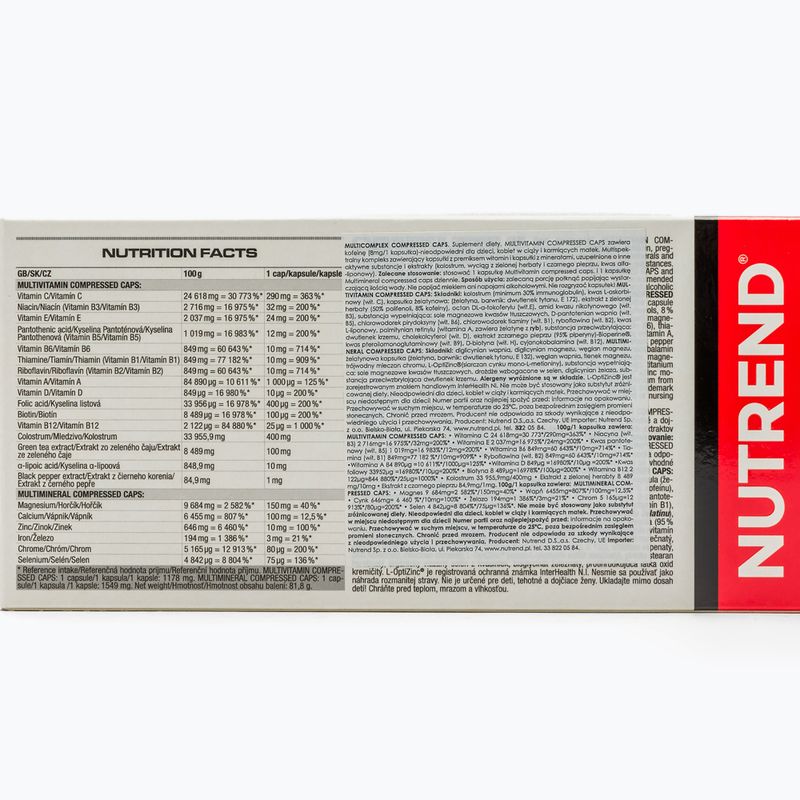 Multicomplex Nutrend Compressed 60 kapsułek 2