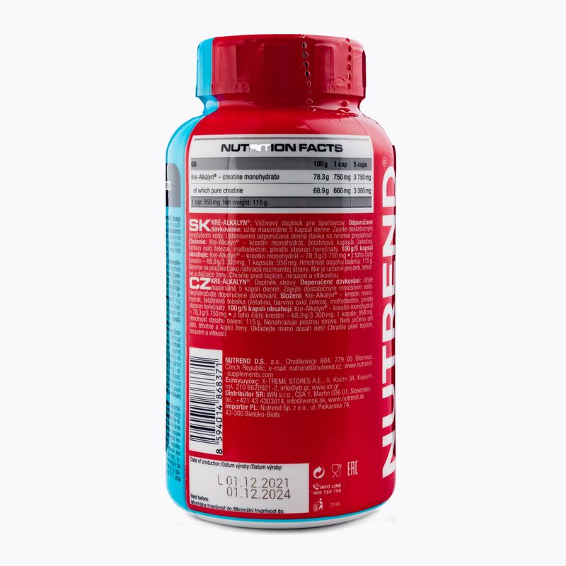 Kreatyna Nutrend Kre-Alkalyn 120 kapsułek 2