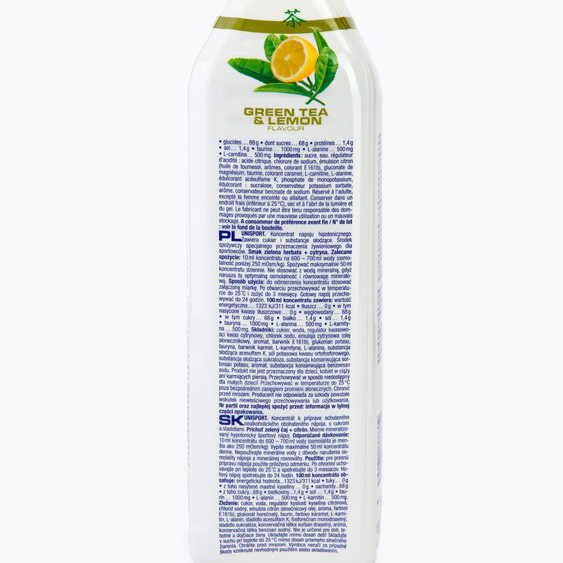 Napój izotoniczny Nutrend Unisport Zielona Herbata-Cytryna 1000 ml 2