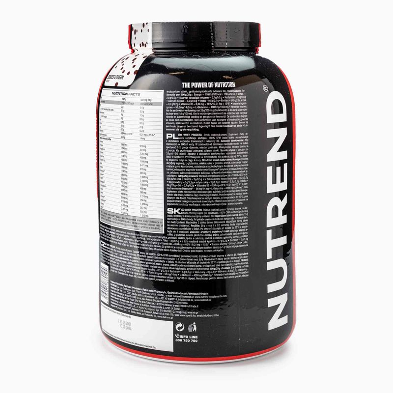 Whey Nutrend Iso Prozero Cookies Cream 2