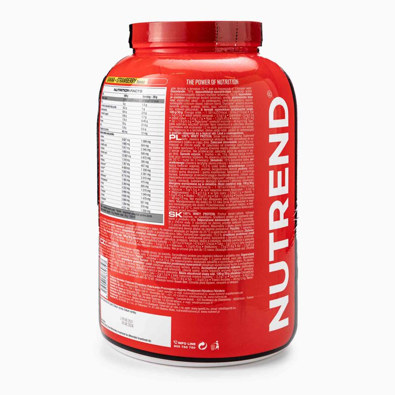 Whey Nutrend 100% Protein Banan+Truskawka 2250 g 2