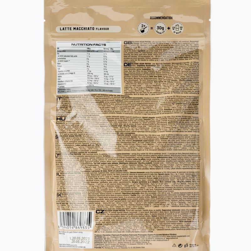 Koktajl proteinowy Nutrend Delicious Vegan Protein Latte Macchiato 450 g 2