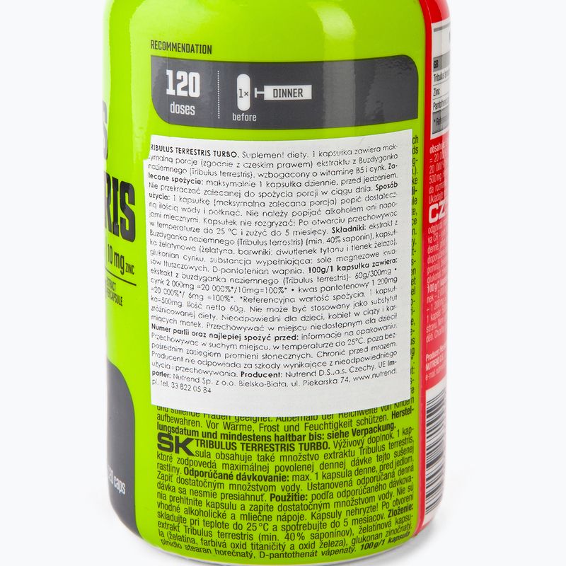 Booster testosteronu Nutrend Tribulus Terrestris Turbo 120 kapsułek 2