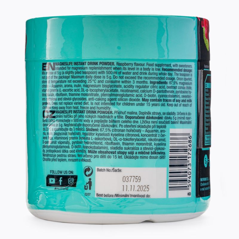 Magnez Nutrend Magneslife Instant Drink Powder Malina 300 g 3